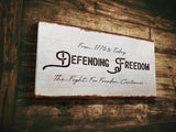Defending Freedom Since 1776 Patriotic Premium Canvas