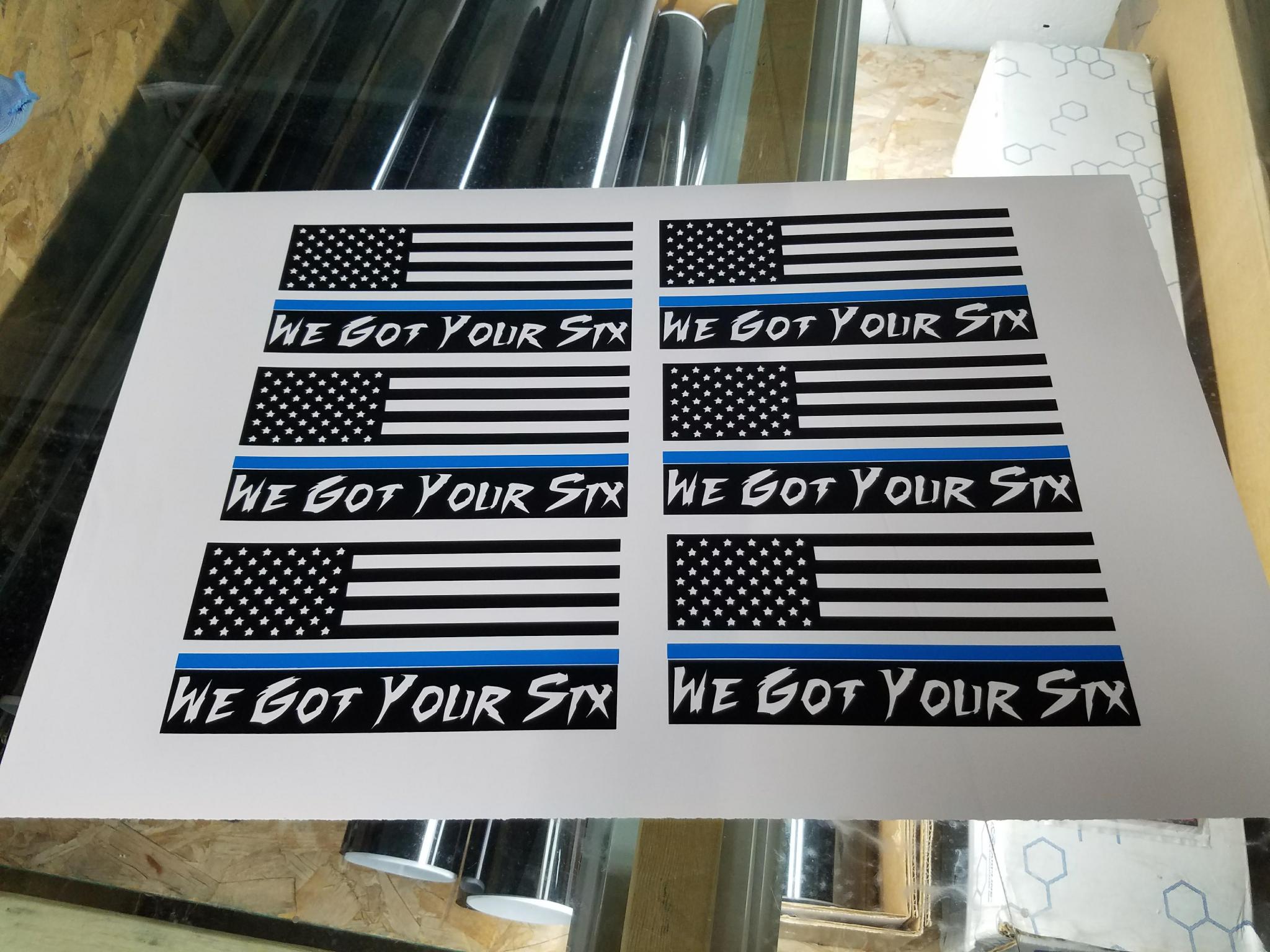 We Got Your Six Mini - Patriotic Decal