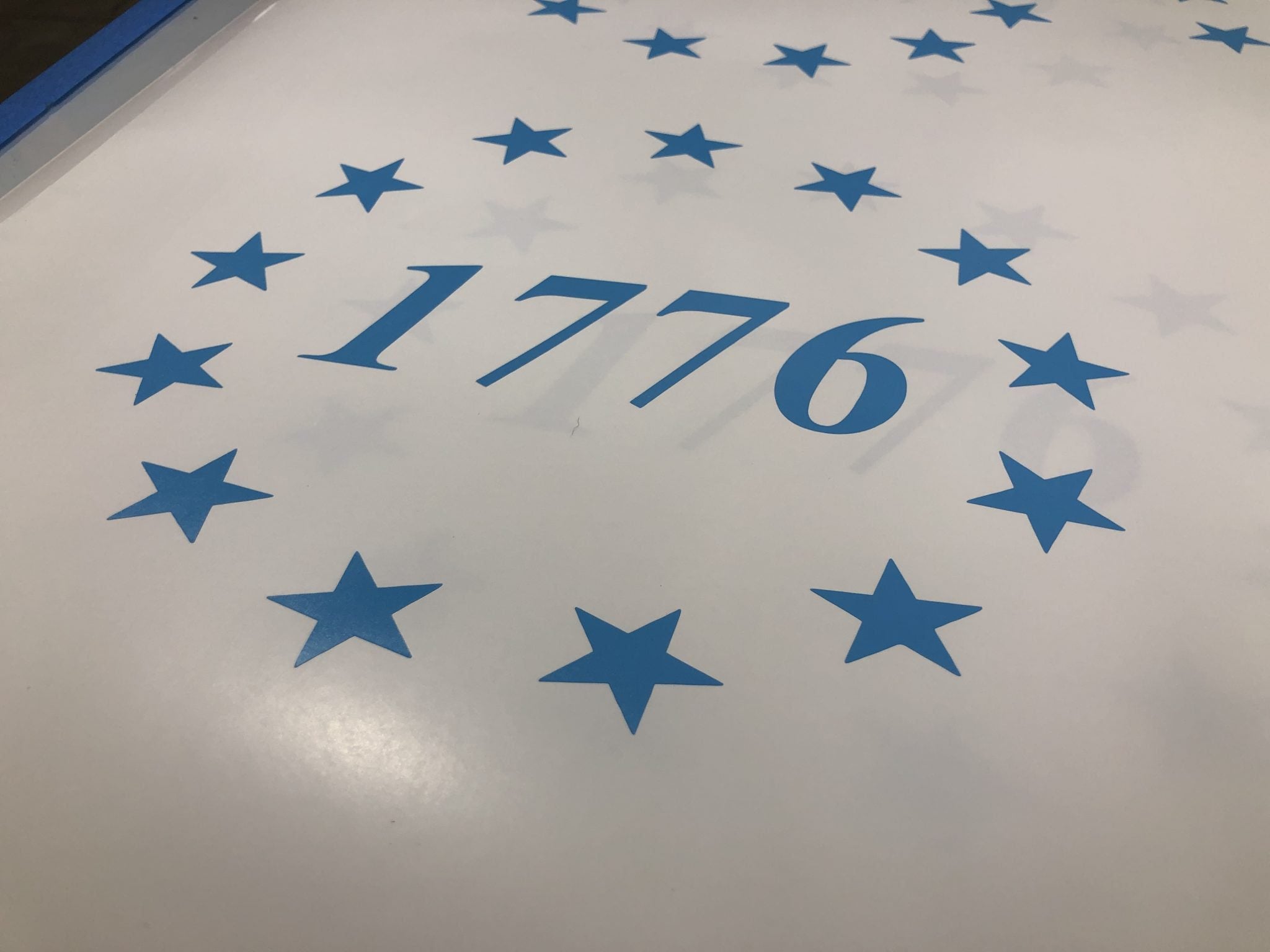 1776 Betsy Ross Flag Decal