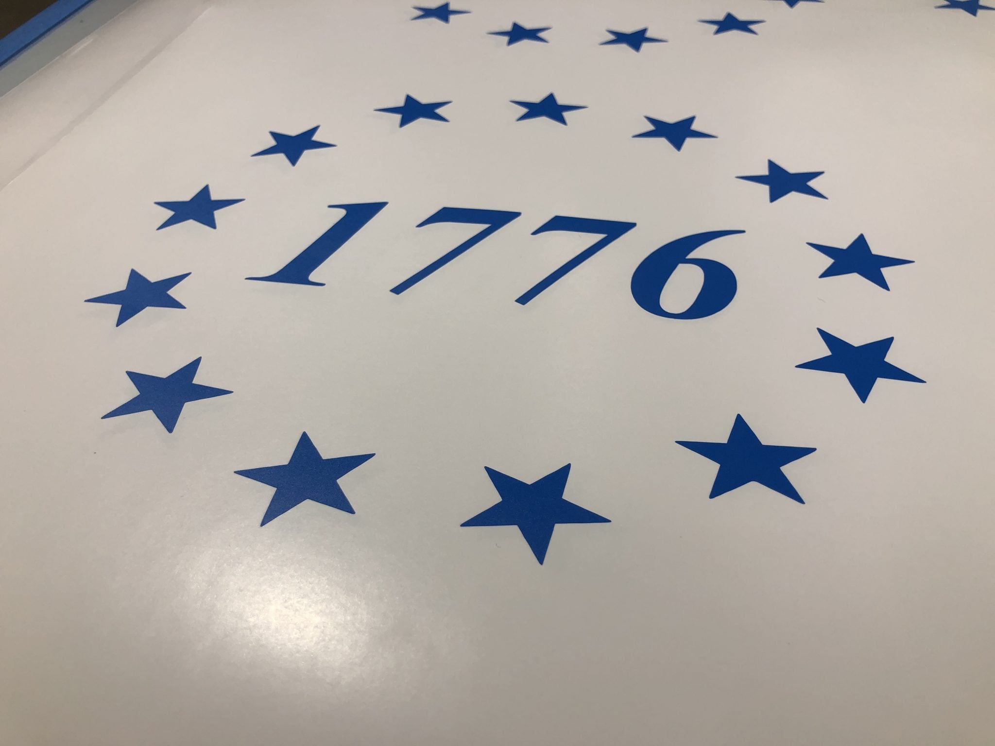 1776 Betsy Ross Flag Decal