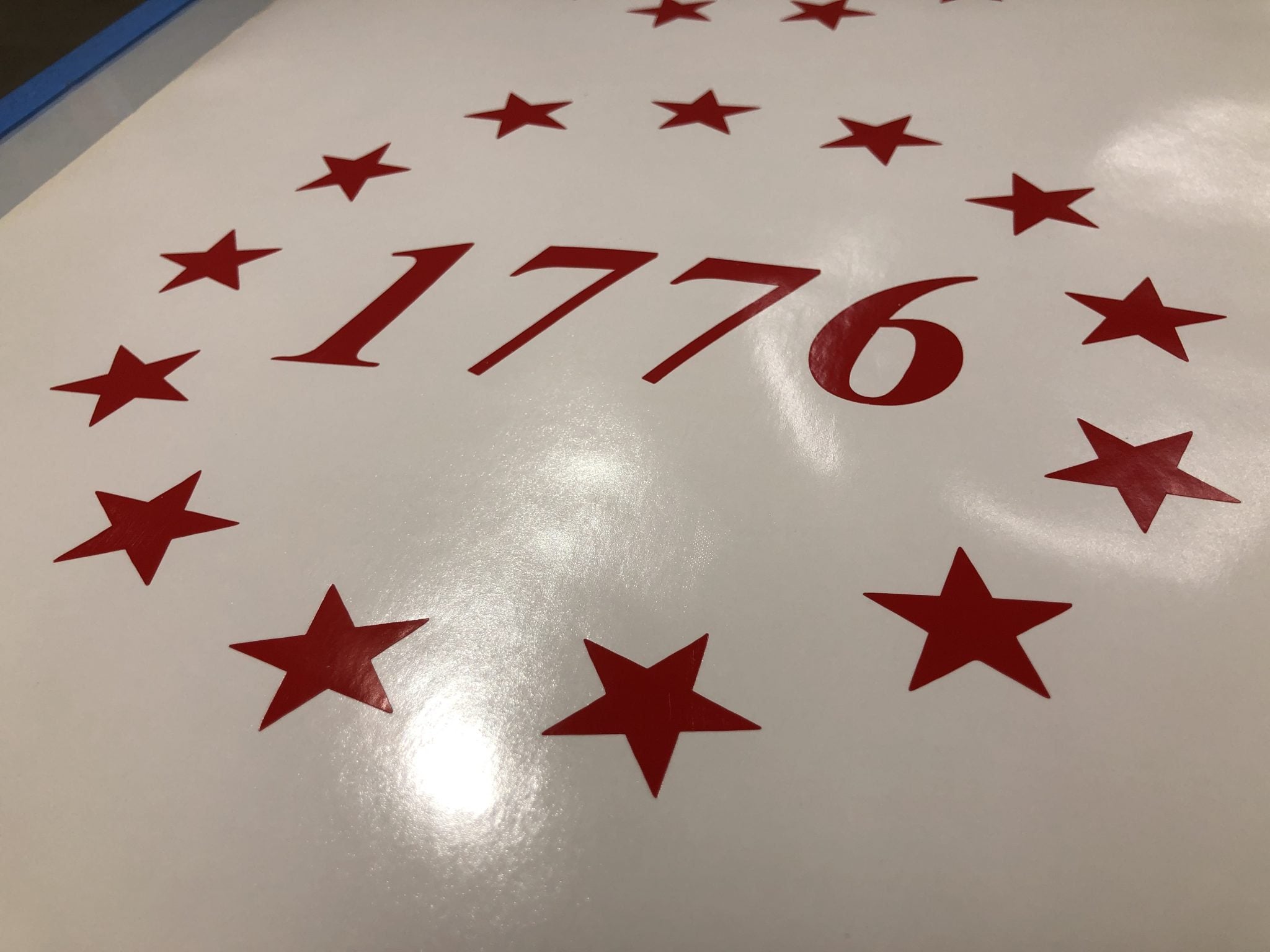 1776 Betsy Ross Flag Decal