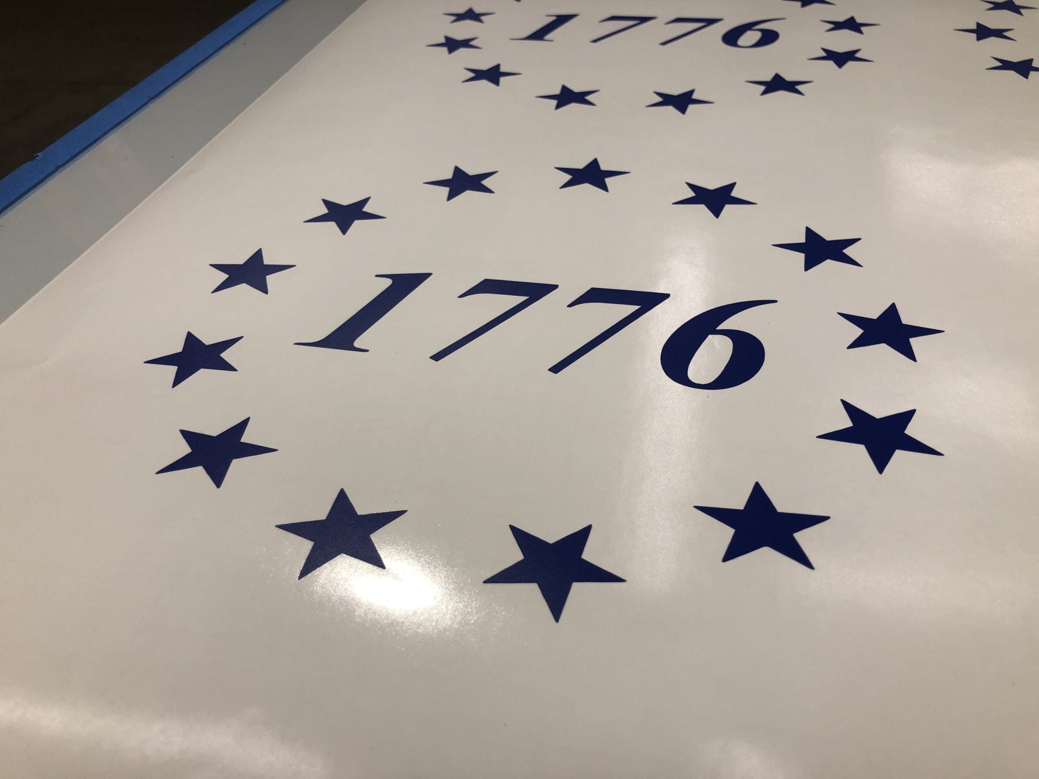 1776 Betsy Ross Flag Decal