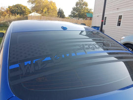 We Got Your Six w/Line - Smaller Back Window Version (Car/SUV)