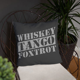 Whisky Tango Foxtrot Pillow