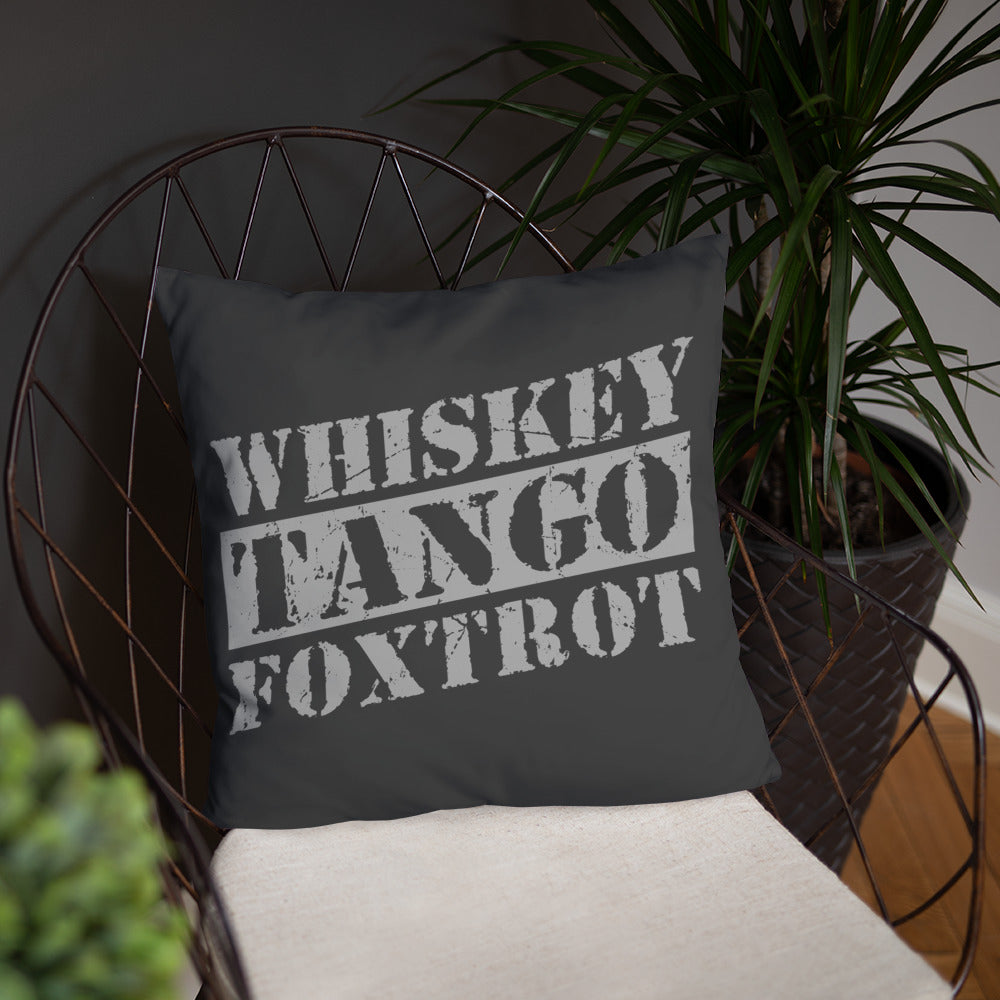 Whisky Tango Foxtrot Pillow