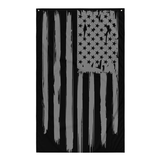 Worn American Flag Black/Gray