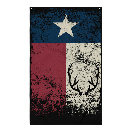 Texas Flag with Antlers