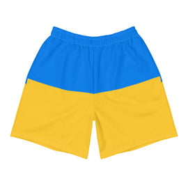 Ukrainian Inspired Men's Athletic Long Shorts