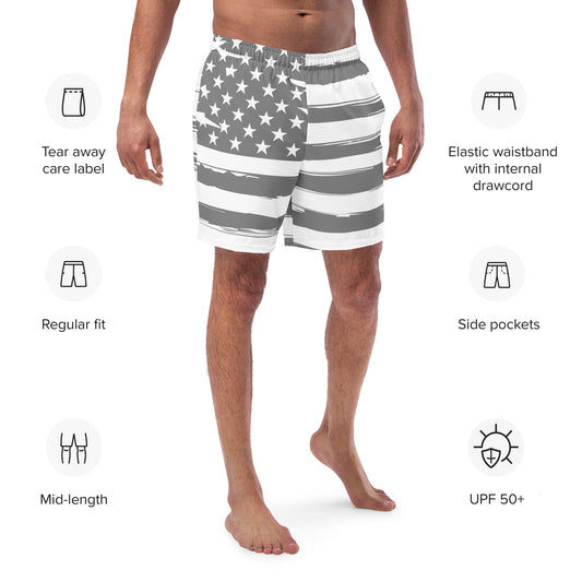 American Flag Men's Swim Trunks