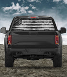 Ol' Glory American Flag Decal Black/White