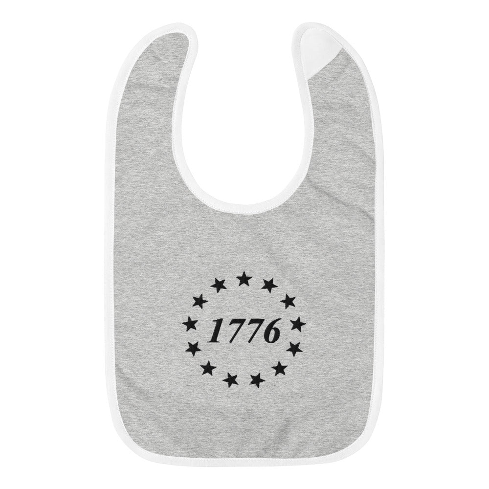 1776 Embroidered Baby Bib