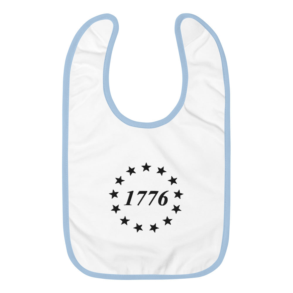 1776 Embroidered Baby Bib