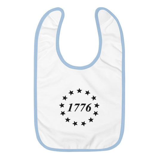 1776 Embroidered Baby Bib