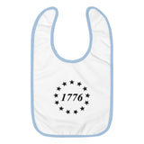 1776 Embroidered Baby Bib