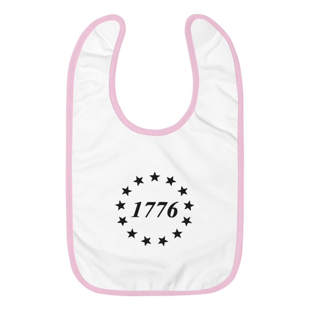 1776 Embroidered Baby Bib