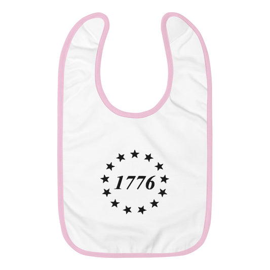 1776 Embroidered Baby Bib