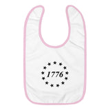 1776 Embroidered Baby Bib