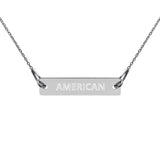 Patriotic Engraved Chain Necklace