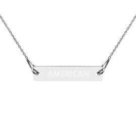 Patriotic Engraved Chain Necklace