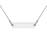 Patriotic Engraved Chain Necklace