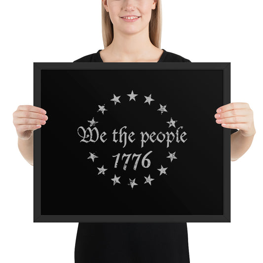 We The People 1776 Framed Poster