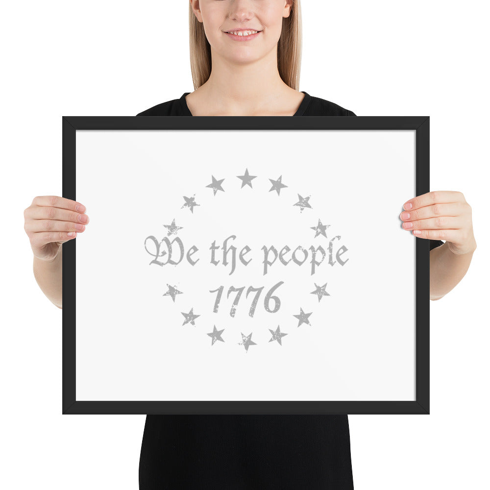 We The People Simple Framed Premium Poster