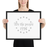 We The People Simple Framed Premium Poster