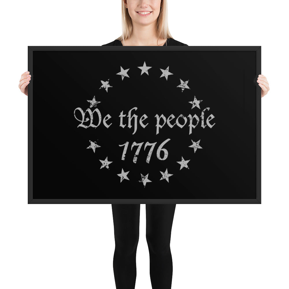 We The People 1776 Framed Poster