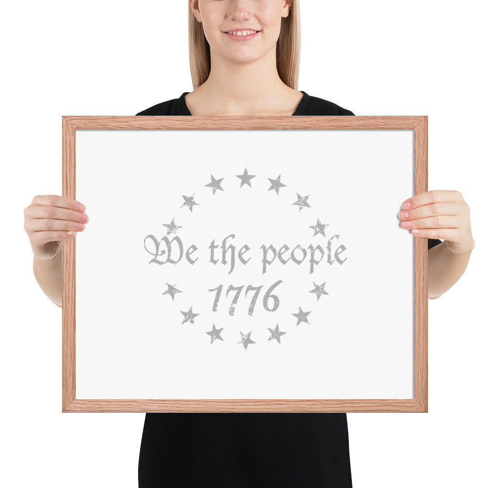 We The People Simple Framed Premium Poster