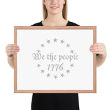 We The People Simple Framed Premium Poster