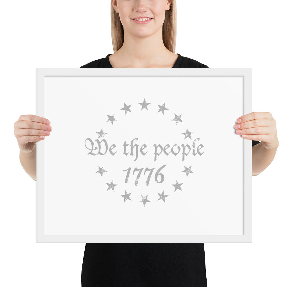 We The People Simple Framed Premium Poster