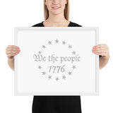 We The People Simple Framed Premium Poster