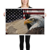 United States Mashup Framed Poster (Various Sizes)