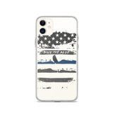 Back The Blue Clear iPhone Case