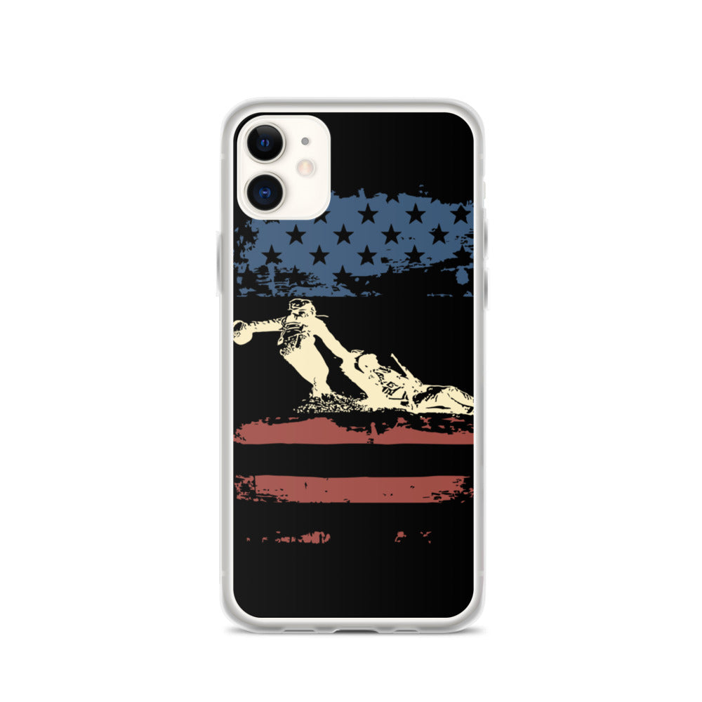 Worn Fallen Soldier Flag iPhone Case