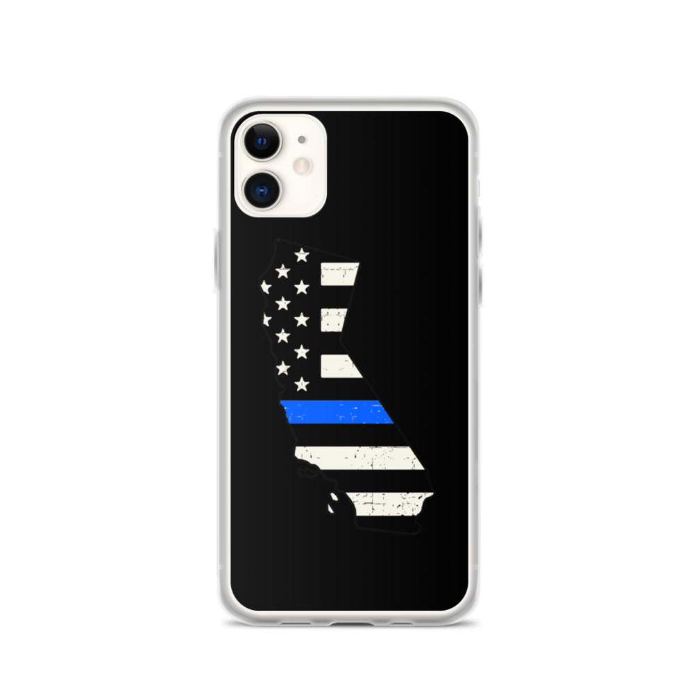 California State Thin Blue Line iPhone Case