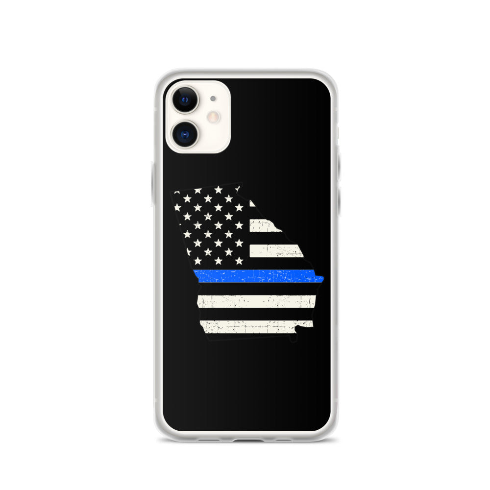 Georgia Thin Blue Line iPhone Case