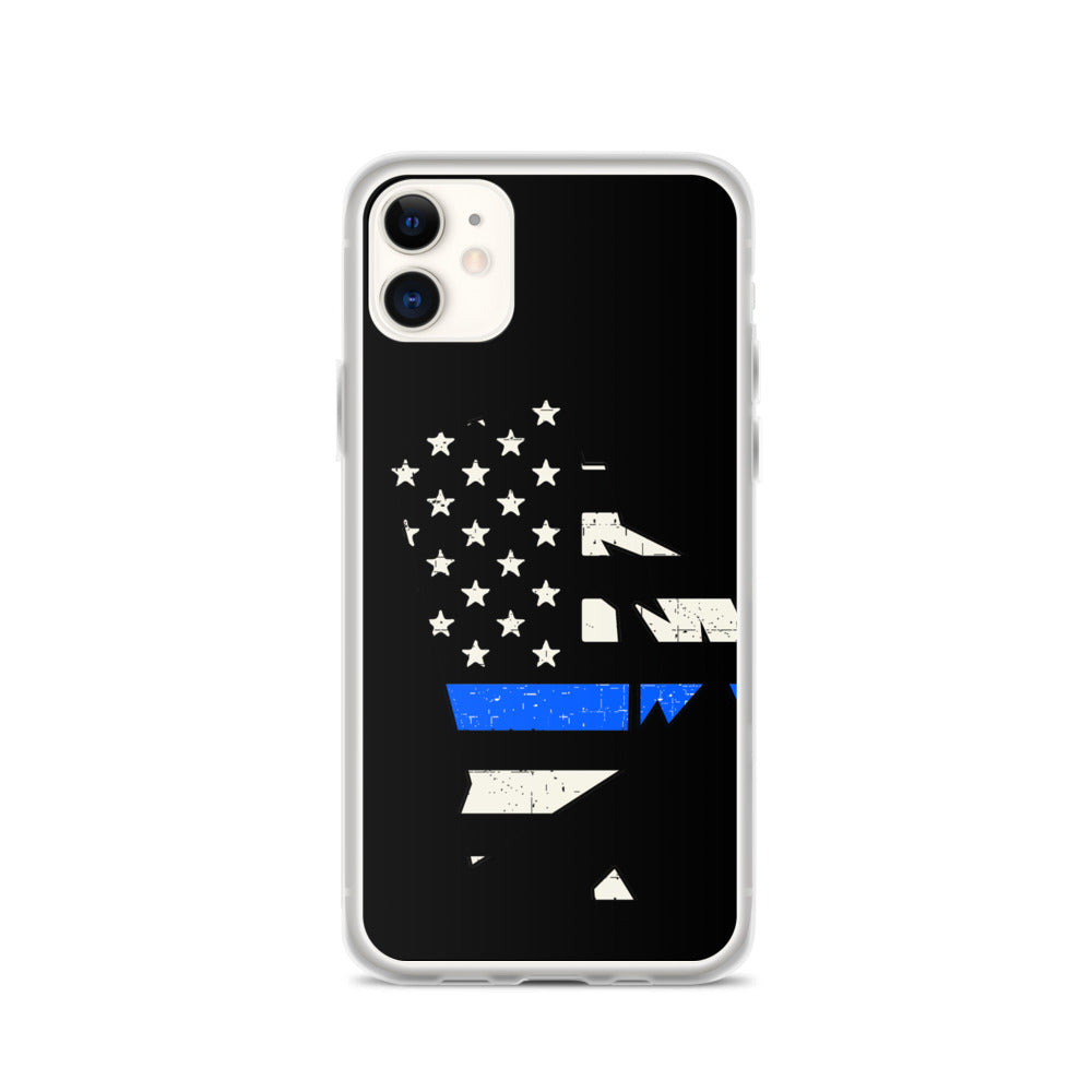 Rhode Island Thin Blue Line iPhone Case