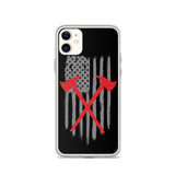 Firefighter American Flag iPhone Case