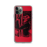 Flexin' Skull American Flag iPhone Case