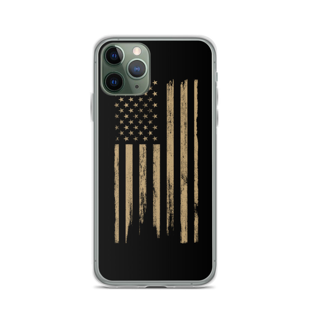 Rugged Worn American Flag iPhone Case