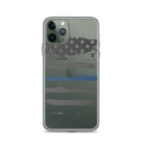 Back The Blue Clear iPhone Case