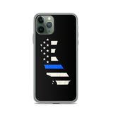 California State Thin Blue Line iPhone Case