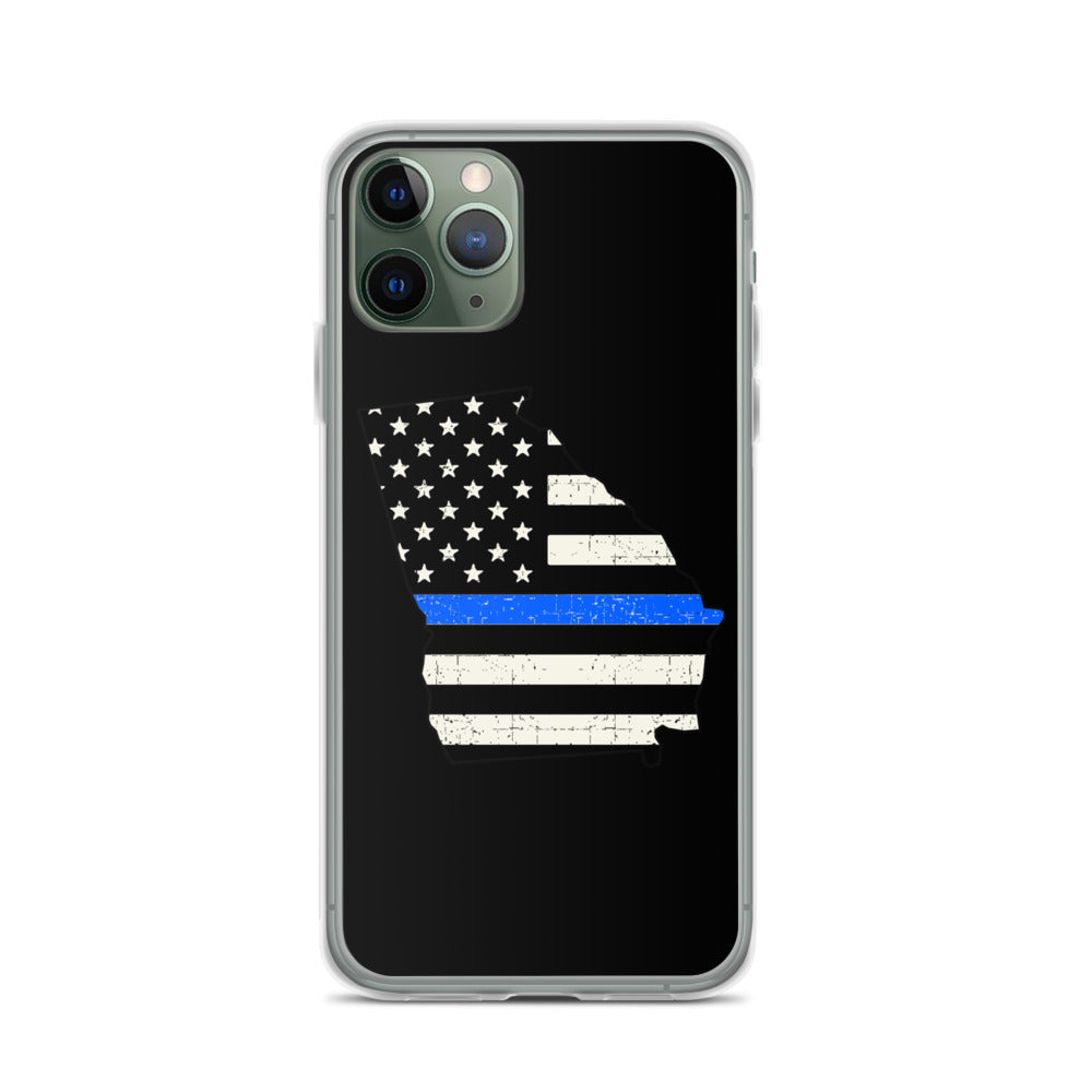 Georgia Thin Blue Line iPhone Case