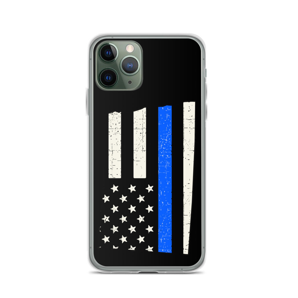 North Dakota Thin Blue Line iPhone Case