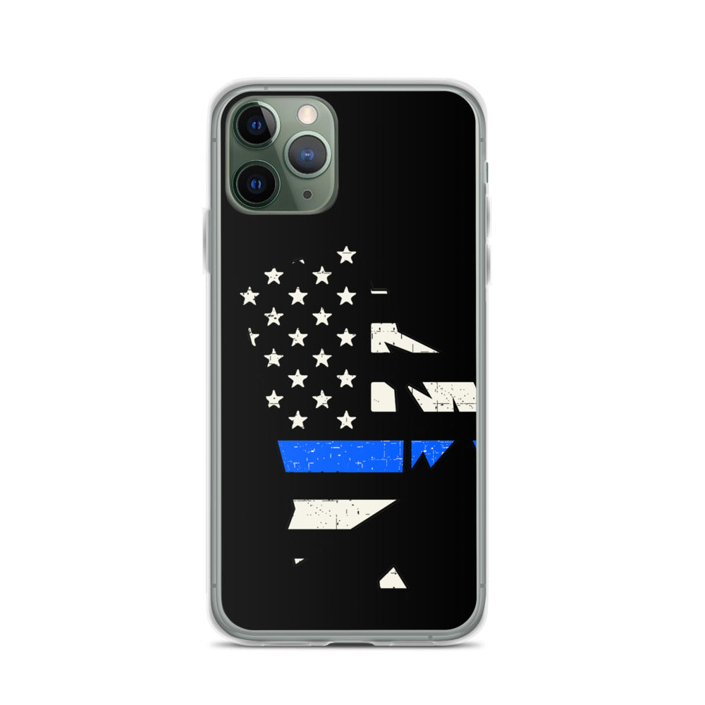 Rhode Island Thin Blue Line iPhone Case