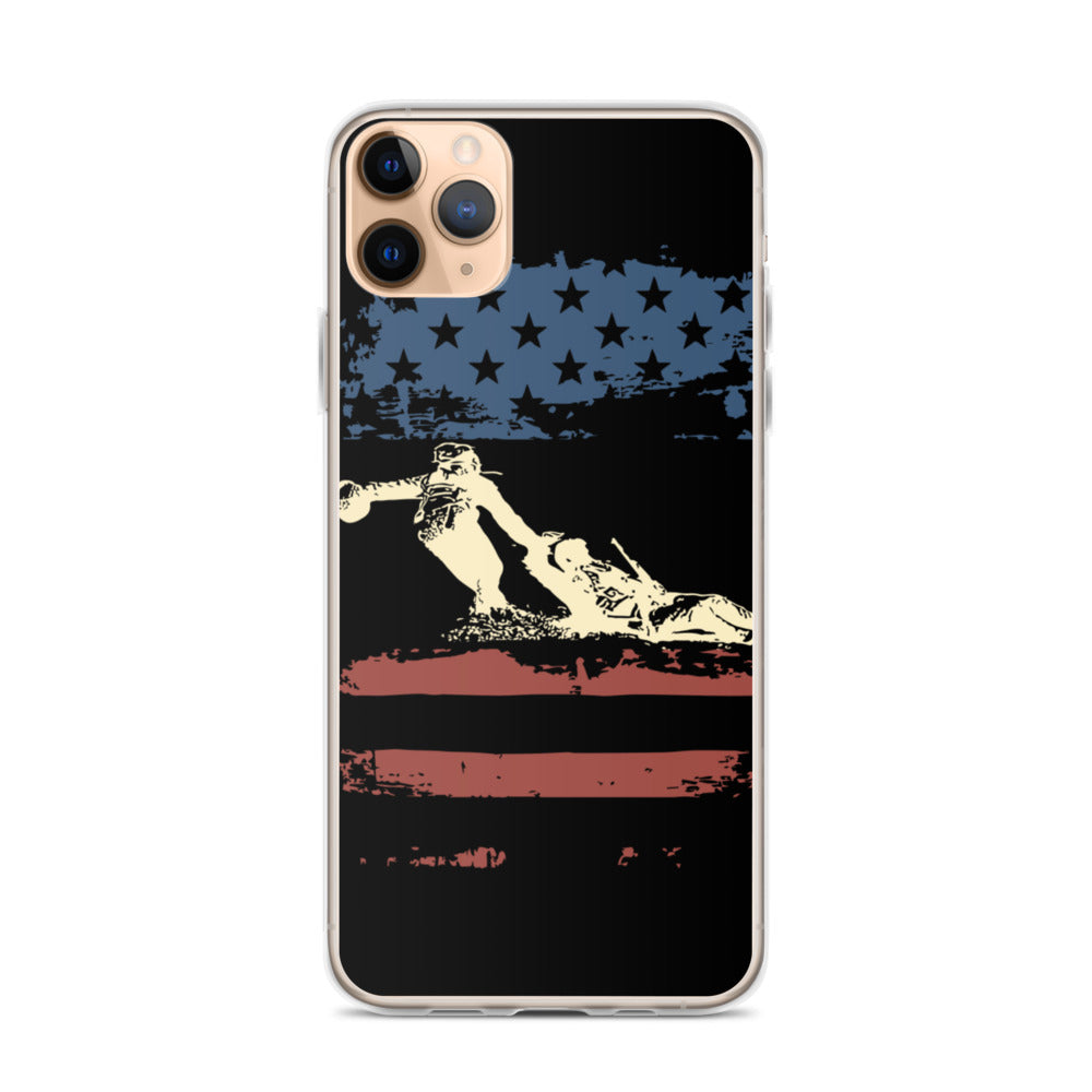 Worn Fallen Soldier Flag iPhone Case