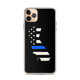 California State Thin Blue Line iPhone Case