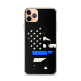 Rhode Island Thin Blue Line iPhone Case