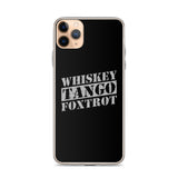 Whiskey Tango Foxtrot iPhone Case